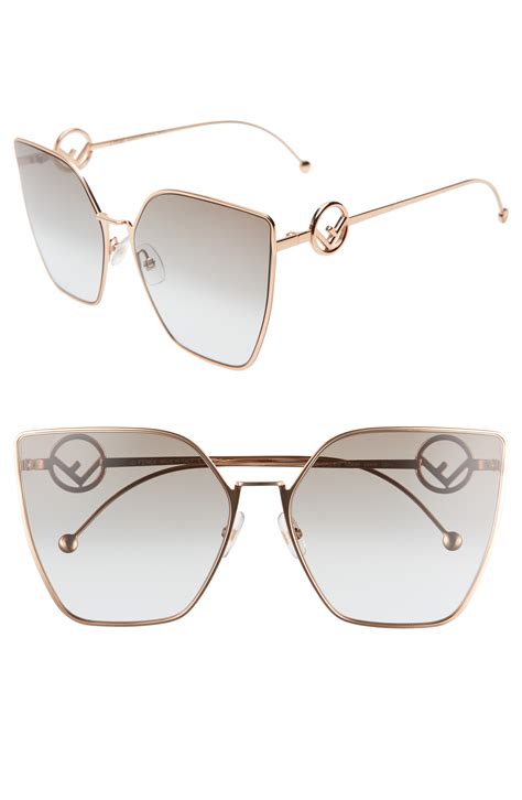 fendi 63mm sunglasses|Fendi oversized 56mm sunglasses.